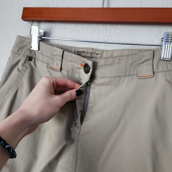 NIKE GOLF cargo mini skirt tan orange size 4 - Picture 5 of 7